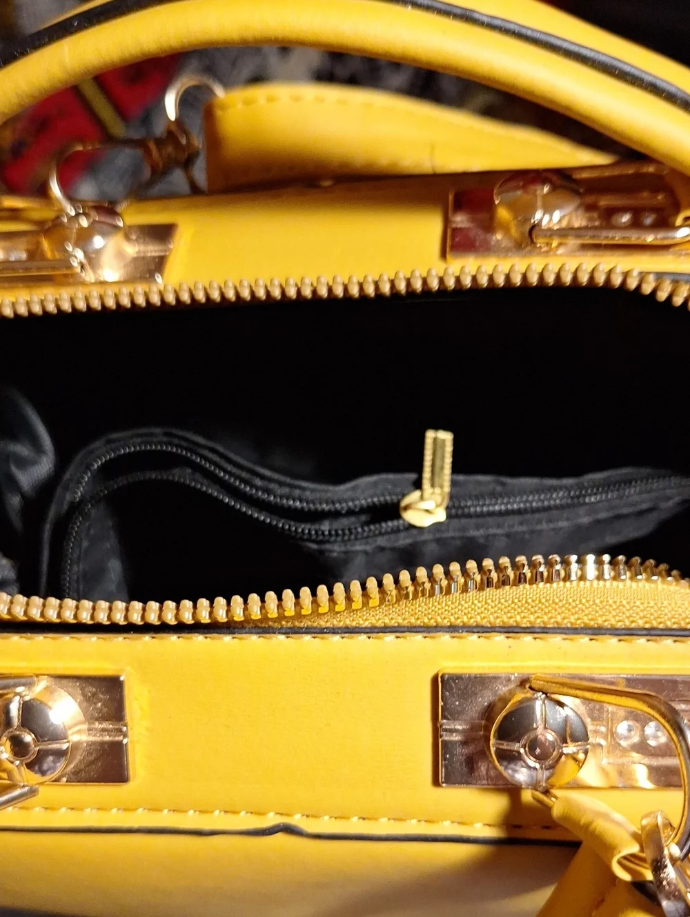 Yellow Floral Embroidered Crossbody Handbag